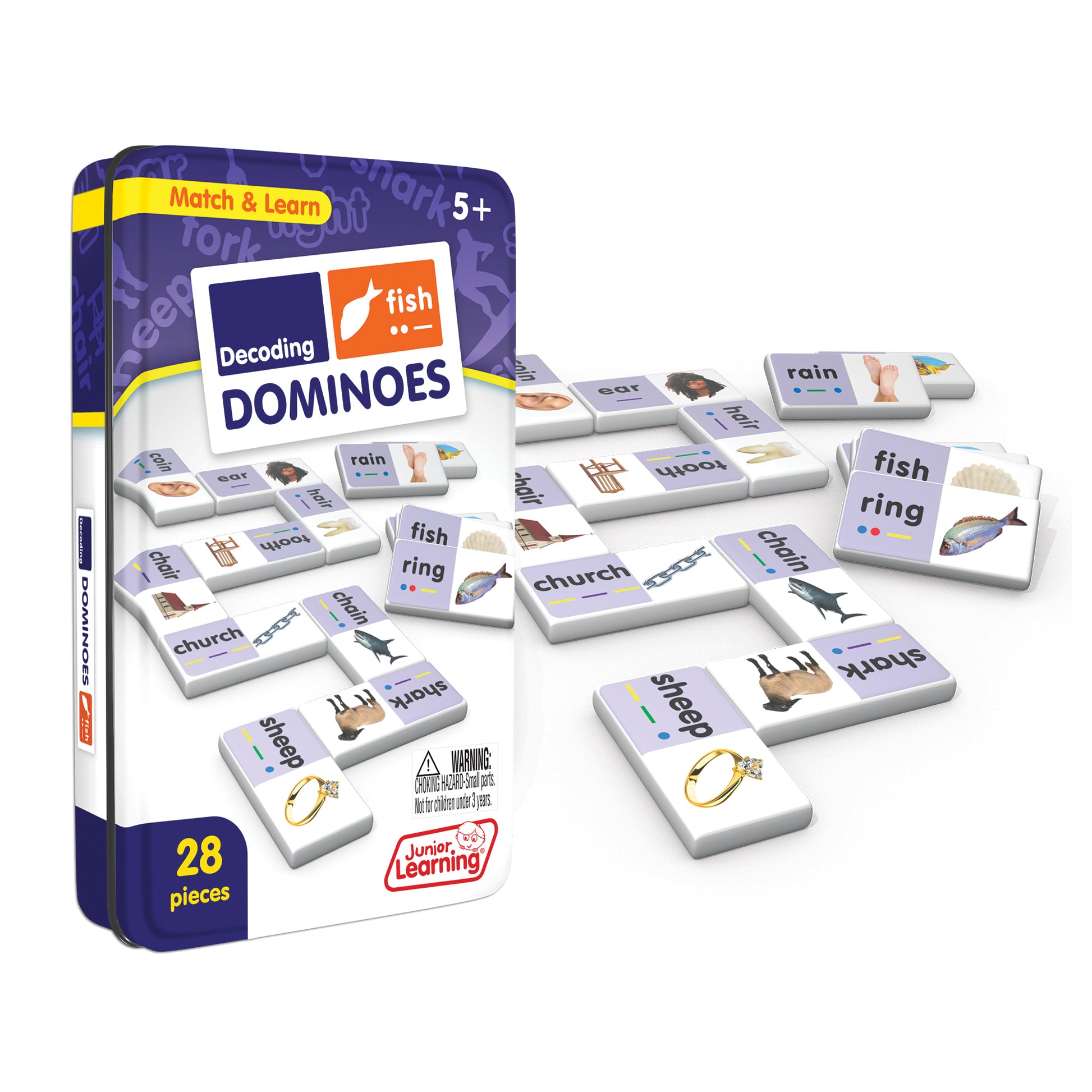 Junior Learning Decoding Match & Learn Dominoes - Double Pack