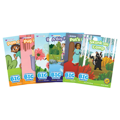 Beanstalk Books 6-Piece Decodable Big Books Fiction Set