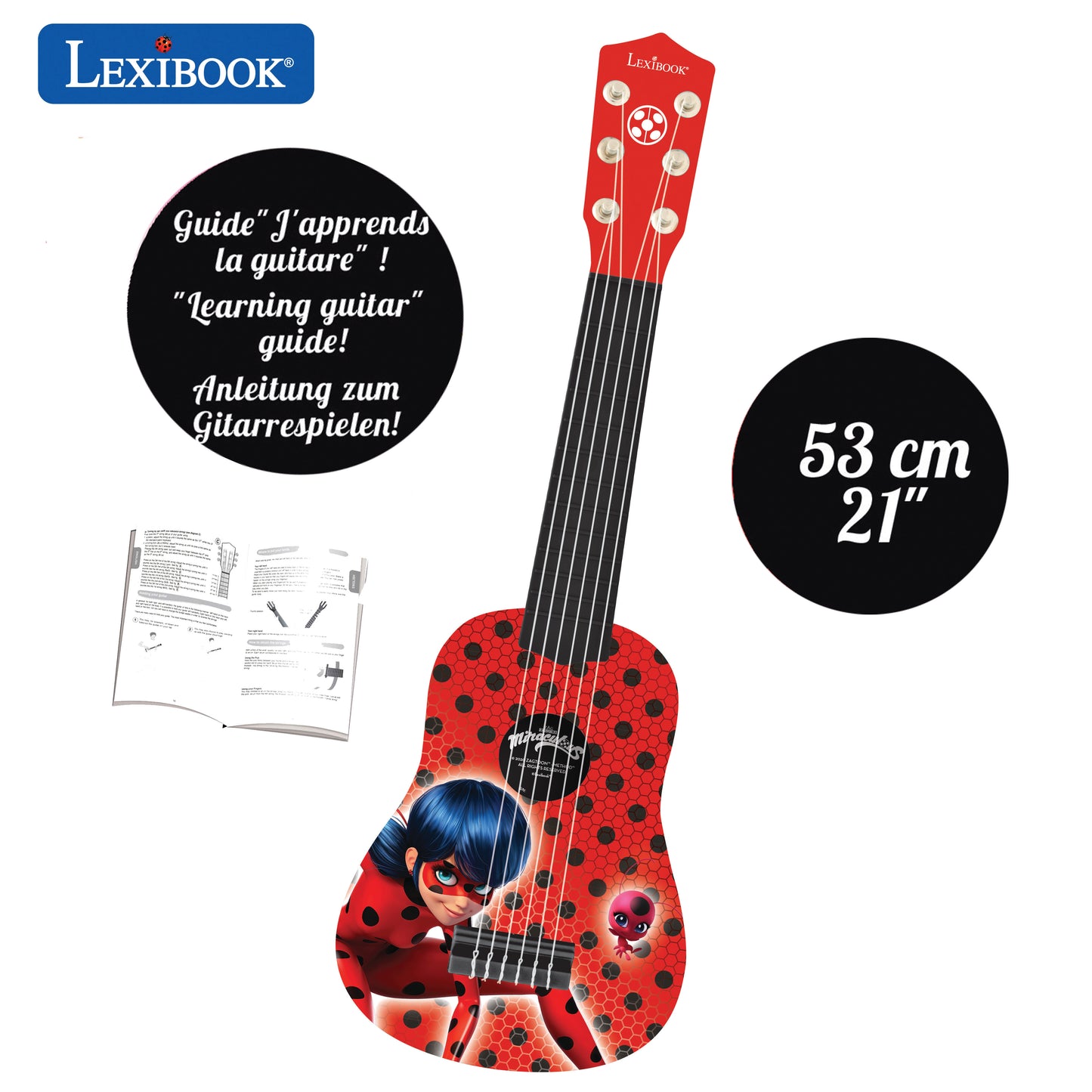 Miraculous Ladybug My First Guitar - 21'' Toy Instrument