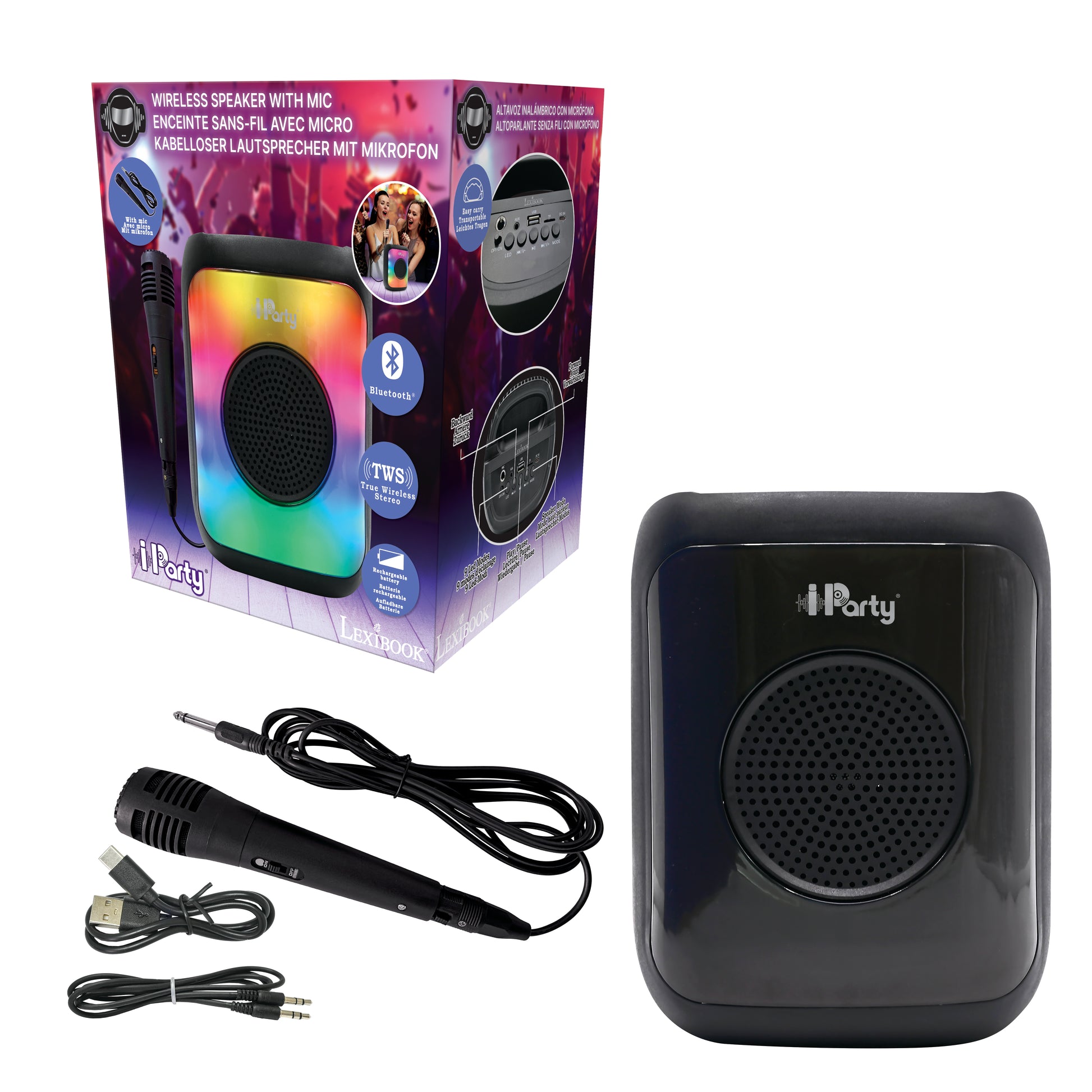 LEXIBOOK Small size Flame Bluetooth® Speaker with mic