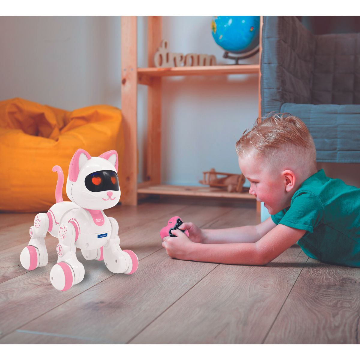 LEXIBOOK Power Kitty®  Junior – My robotic cat with programming functions, dances, walk, plays music incl. remote control.