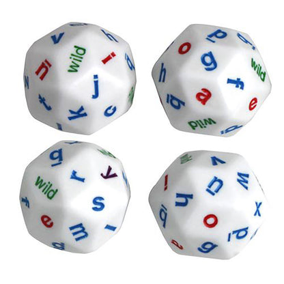Koplow Games Educational 30-Sided Alphabet Dice - Lowercase Letters - Box of 20