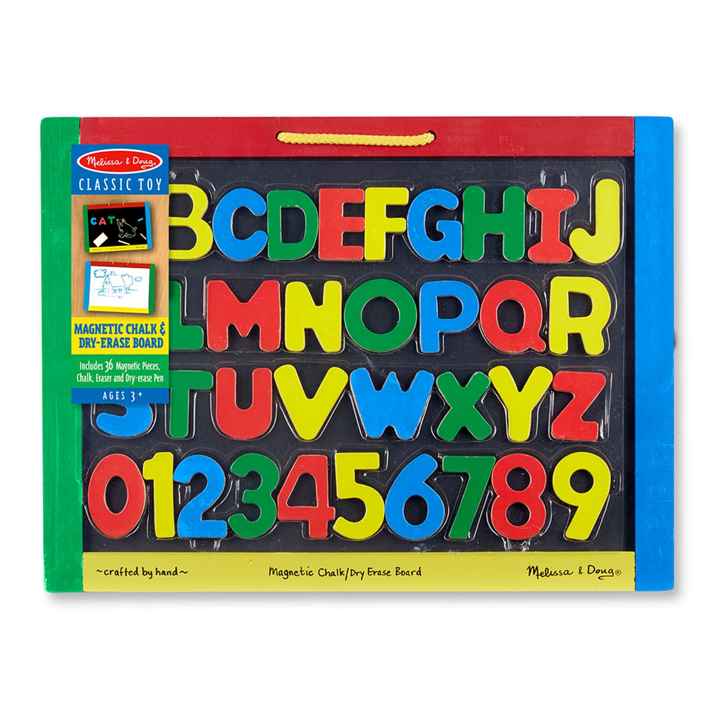 Melissa & Doug Magnetic Chalkboard and Dry-Erase Board - Dual-Sided Creativity