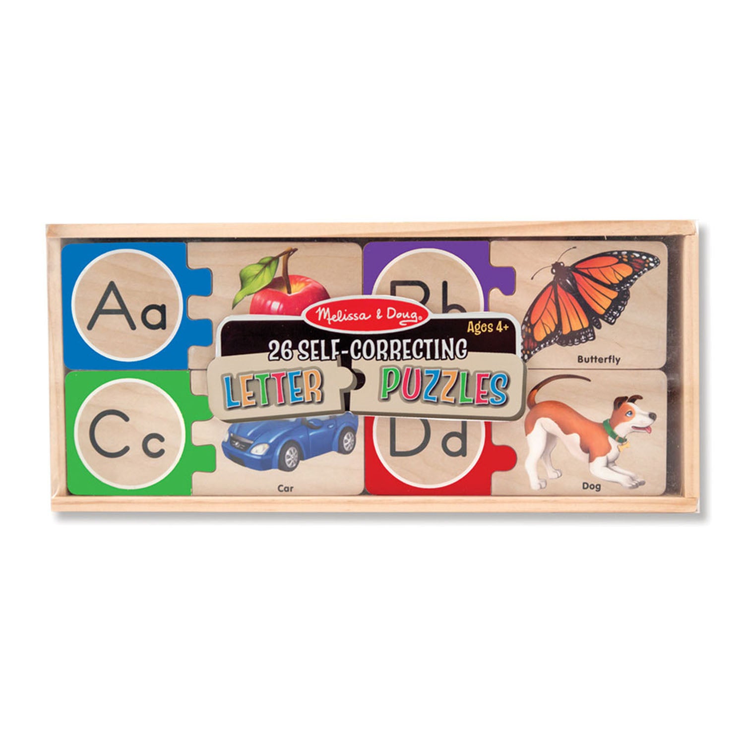 Melissa & Doug Self-Correcting Wooden Number Puzzles - Engaging Counting Game