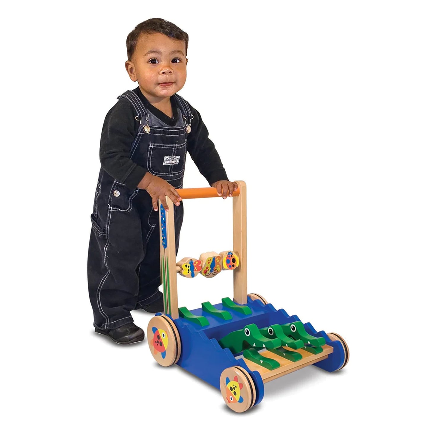 Melissa & Doug Chomp and Clack Alligator Push Toy – Colorful Movement