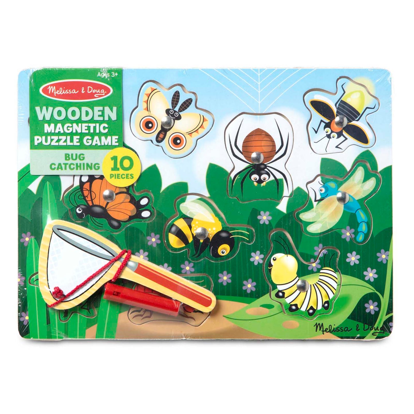 Melissa & Doug Garden Bug Magnetic Wooden Puzzle - 10 pc