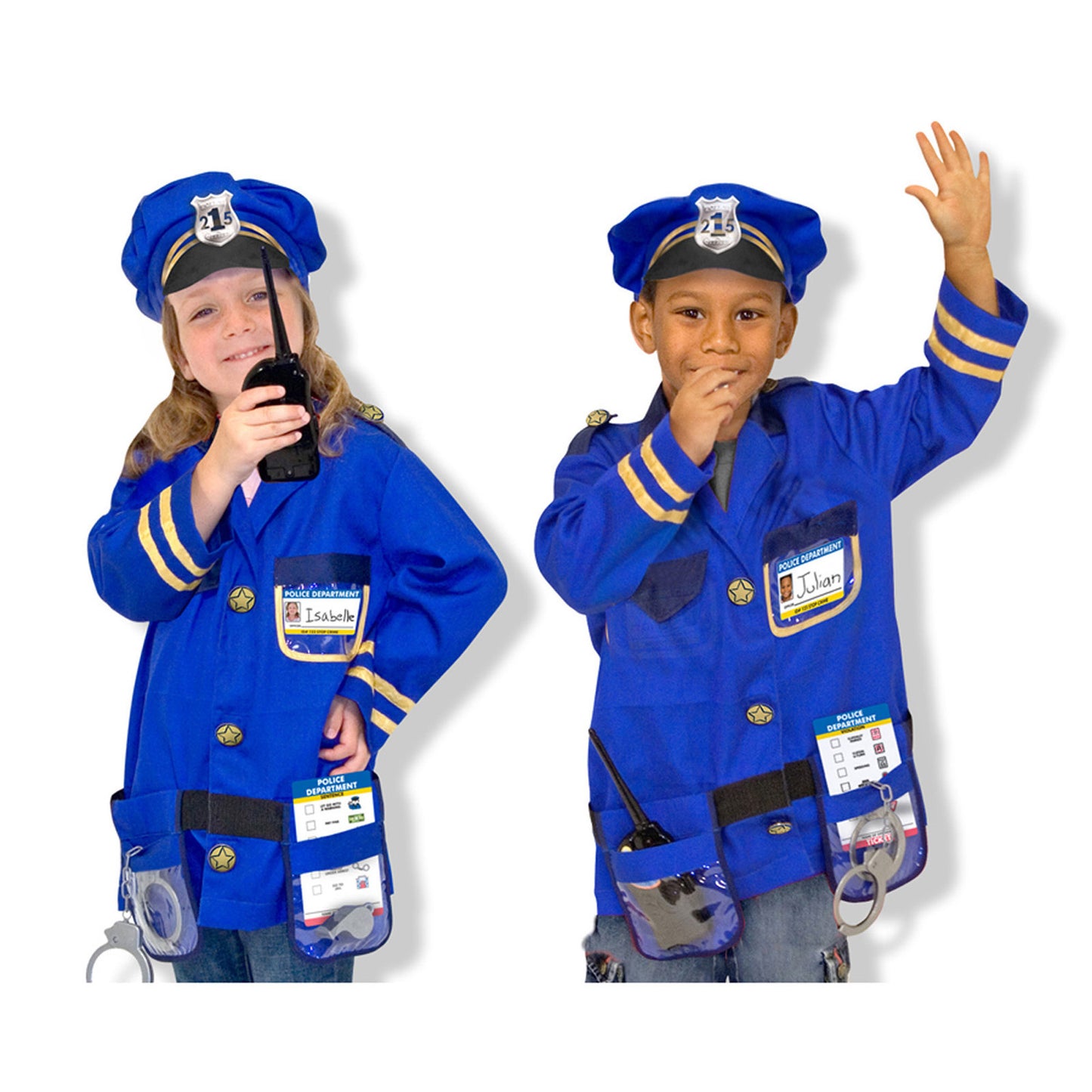 Melissa & Doug Police Officer Role Play Costume Set - Ages 3-6