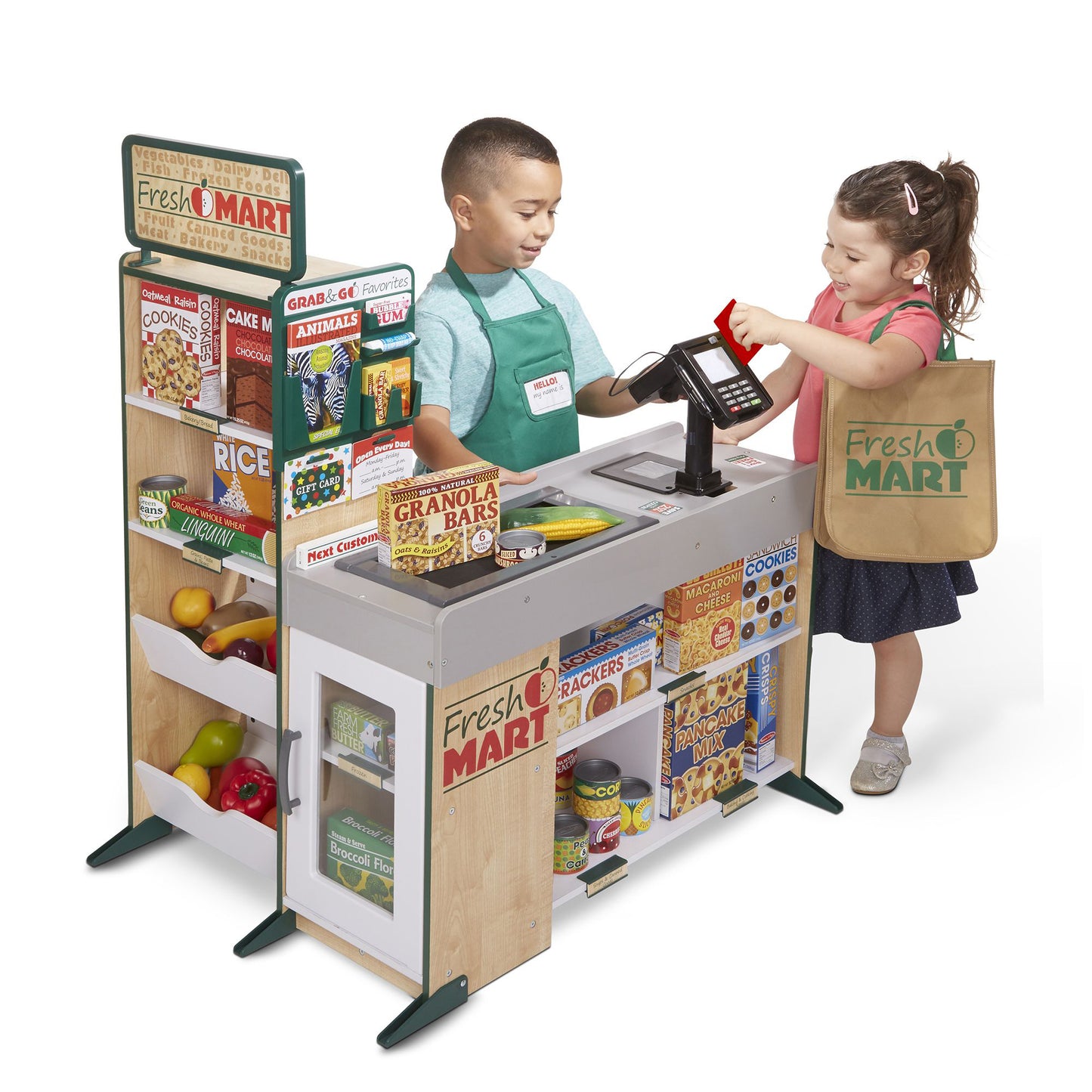 Melissa & Doug Fresh Mart Grocery Store Accessory Set