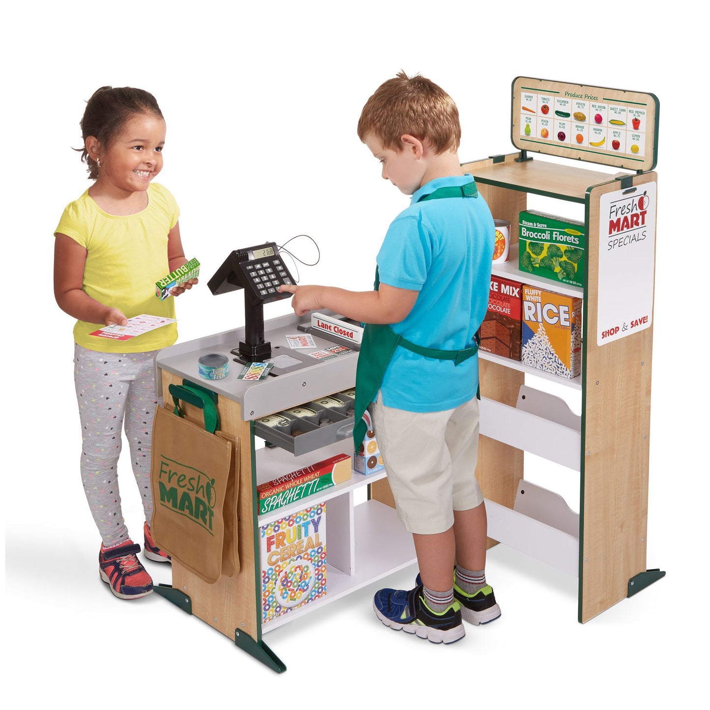 Melissa & Doug Fresh Mart Grocery Store Accessory Set