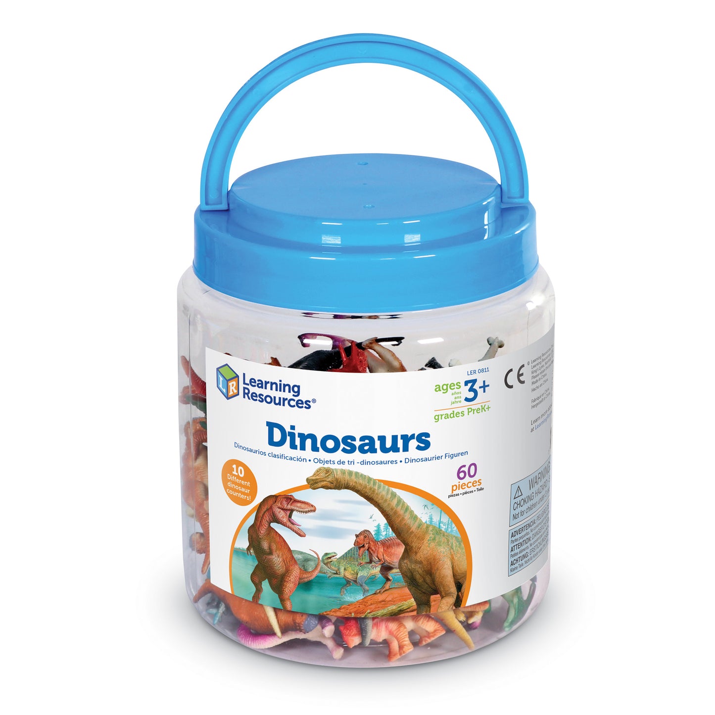 Learning Resources Dinosaur Counters - Prehistoric Math Fun Set of 60