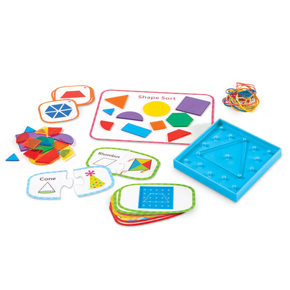Learning Resources Skill Builders! 1st Grade Geometric Shapes - Math Mastery Set