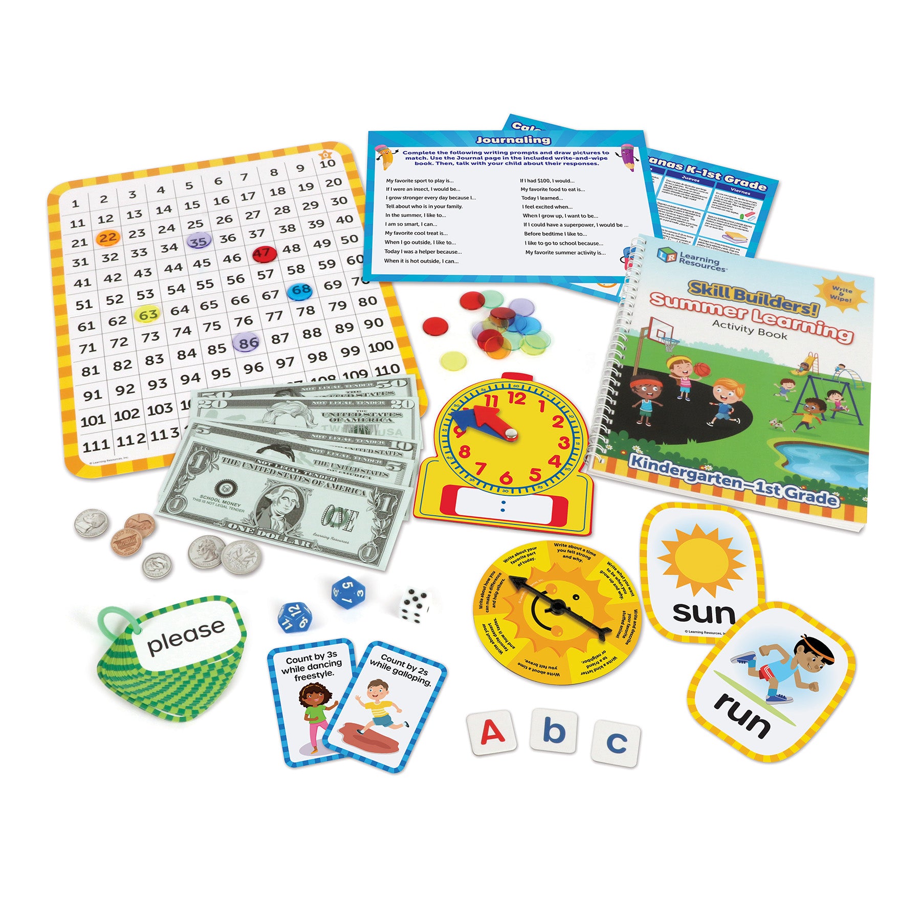 Learning Resources Skill Builders Summer Learning Activity Set - K to 1st