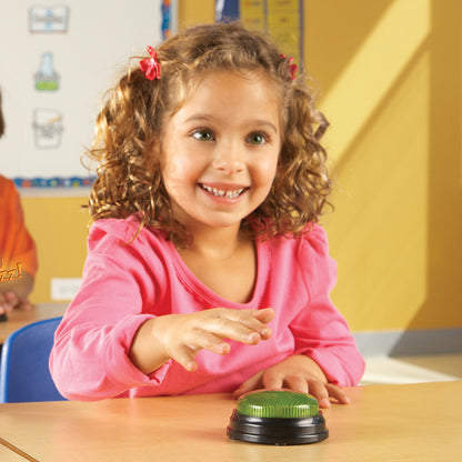 Learning Resources Lights and Sounds Answer Buzzers - Interactive Set of 4