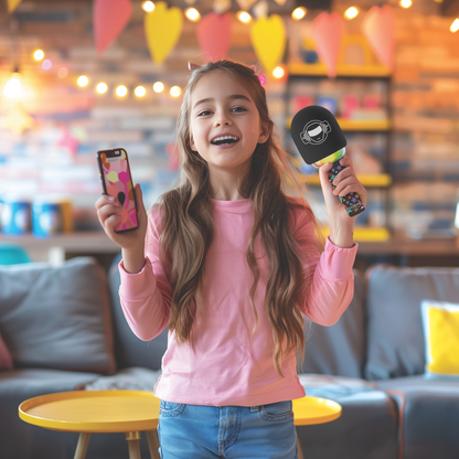 LEXIBOOK Bluetooth/Wireless Karaoke Microphone with sound and light effects