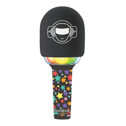 LEXIBOOK Bluetooth/Wireless Karaoke Microphone with sound and light effects