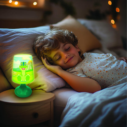 LEXIBOOK Dinosaur-Themed LED Wireless Mini Bedside Lamp - Multicolor