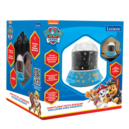 Paw Patrol Nightlight Projector with Speaker - Chase & Friends Multicolor