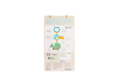 Dolce Splash the Whale Textured Teether Toy with Squeaker - Multi-Color