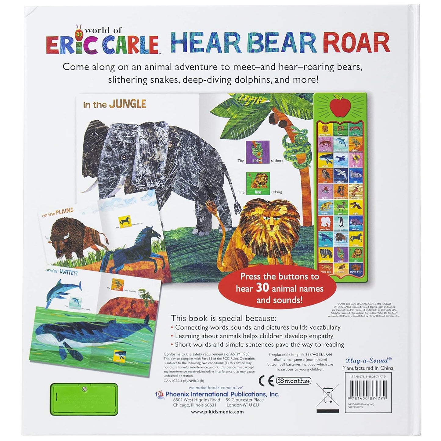 Phoenix International Publications The World of Eric Carle: Hear Bear Roar