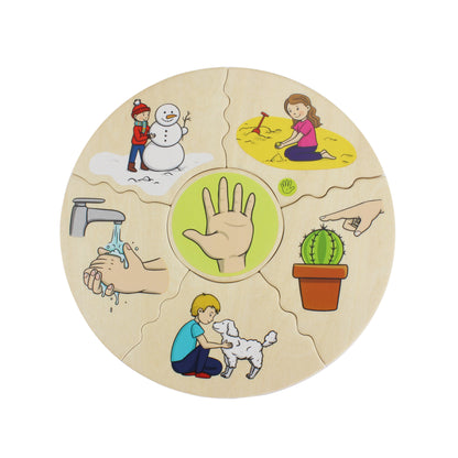 Beleduc Humanico 5 Senses Puzzle - Sensory Exploration Game
