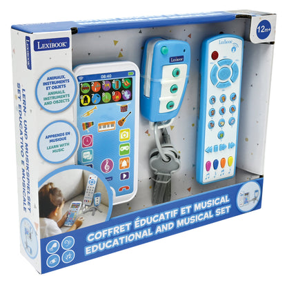 LEXIBOOK Educational Cell Phone, Remote Control and Keychain