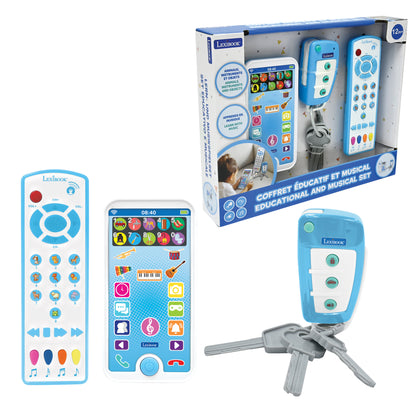 LEXIBOOK Educational Cell Phone, Remote Control and Keychain