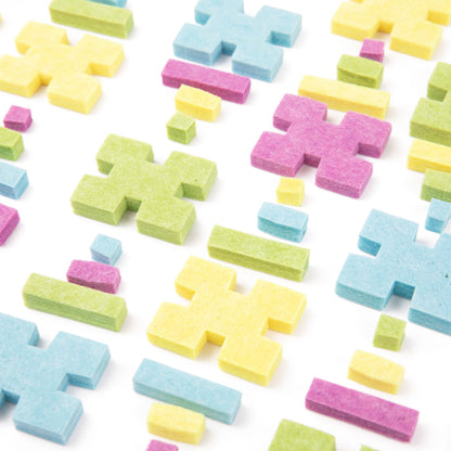 Roylco Felt Architect Set - Colorful Building for Kids - 88 Pieces
