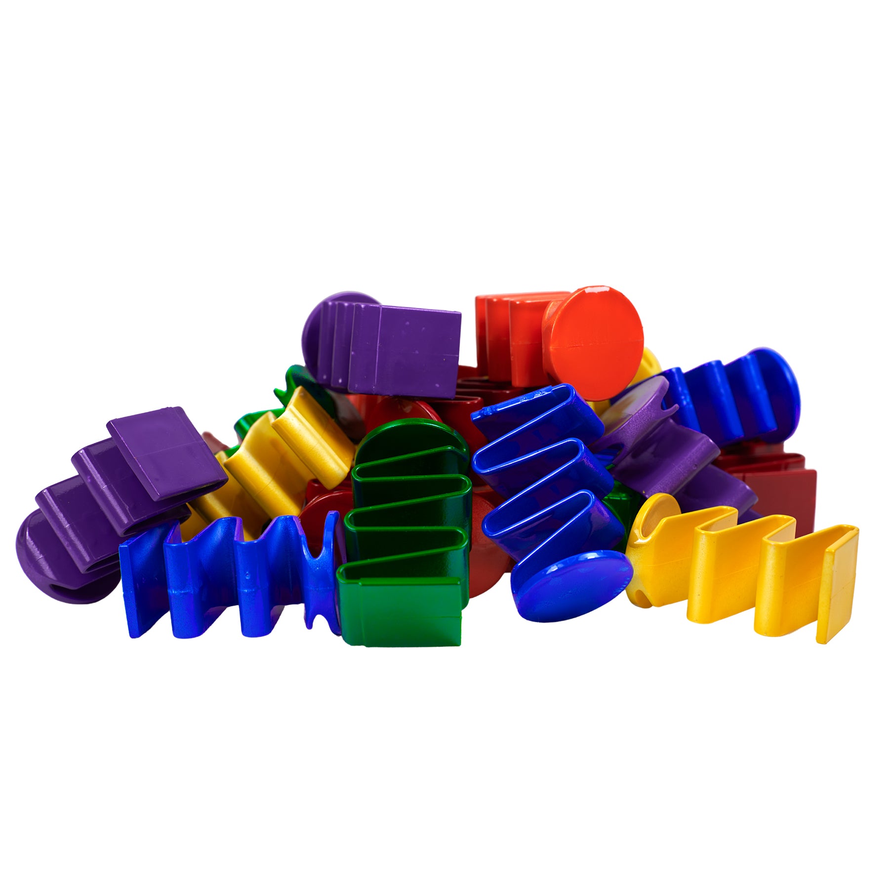 Roylco Colorful Spring-Loaded Building Blocks – 24 Piece Set