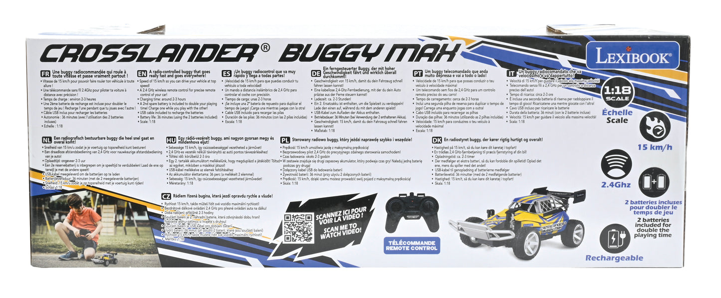 LEXIBOOK Crosslander® BUGGY MAX - Rechargeable Buggy Car with remote control