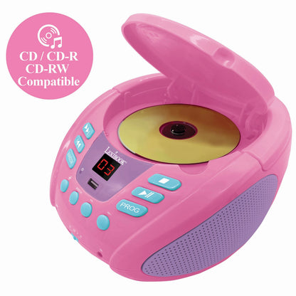 Lexibook Unicorn-Themed Bluetooth Portable CD Player - Multicolor