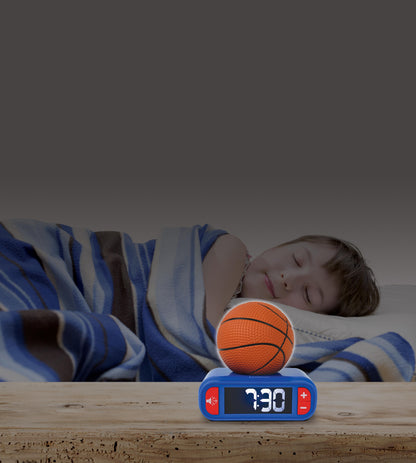 Slam Dunk 3D Basketball Digital Alarm Clock & Nightlight