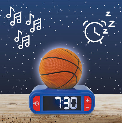Slam Dunk 3D Basketball Digital Alarm Clock & Nightlight