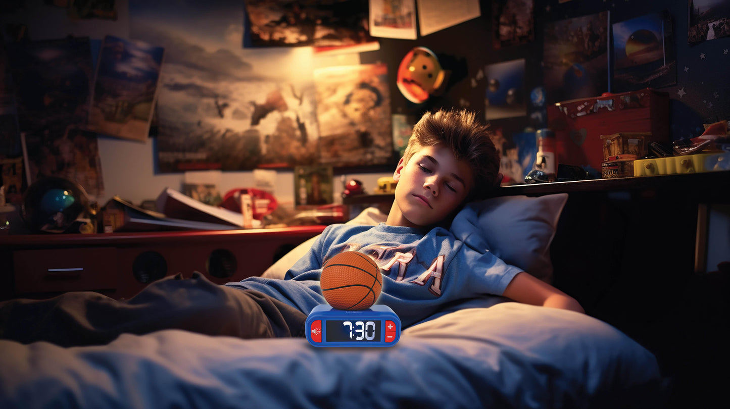 Slam Dunk 3D Basketball Digital Alarm Clock & Nightlight