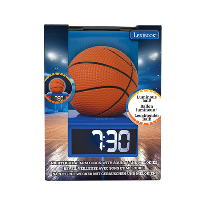 Slam Dunk 3D Basketball Digital Alarm Clock & Nightlight