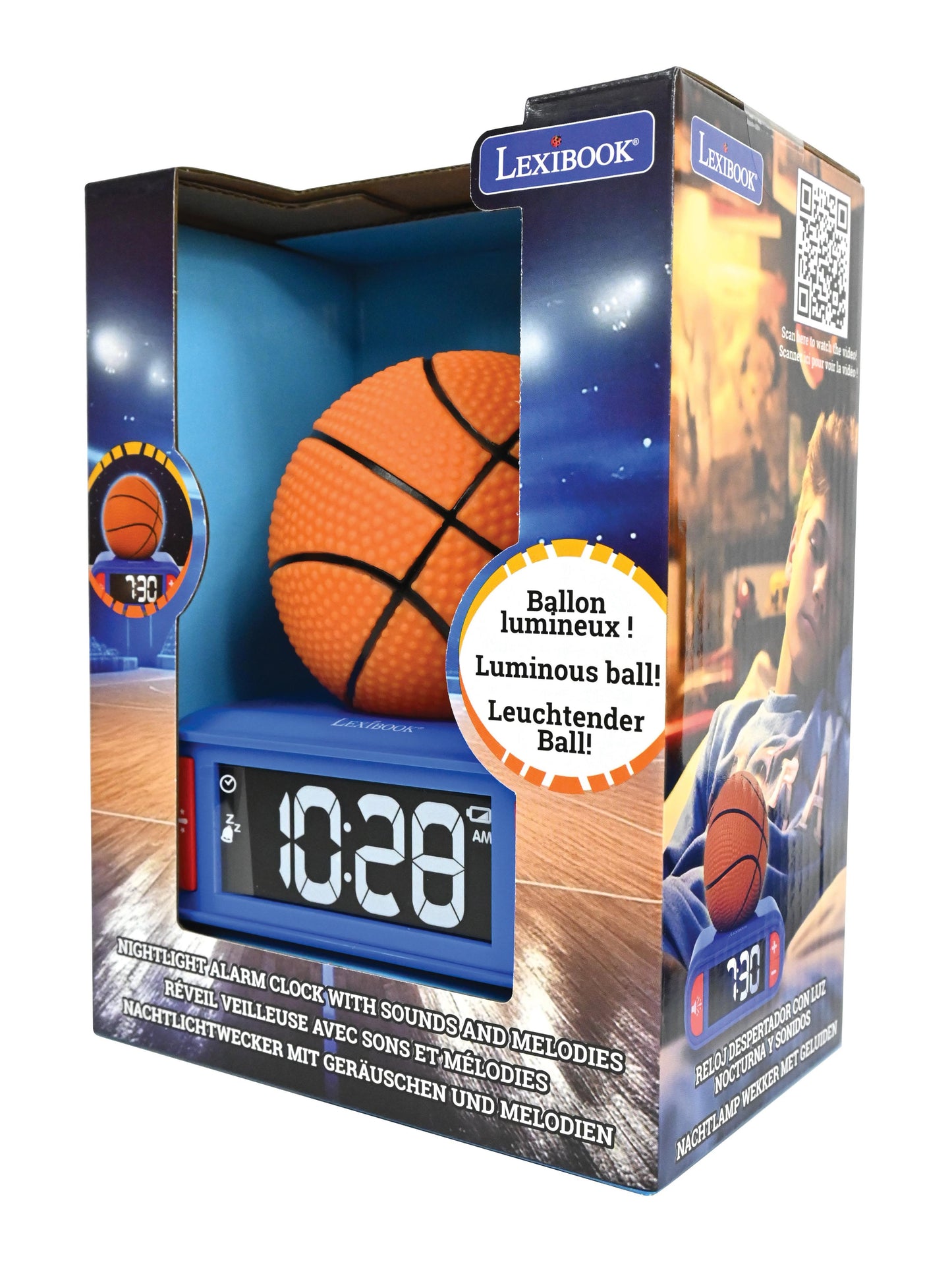 Slam Dunk 3D Basketball Digital Alarm Clock & Nightlight
