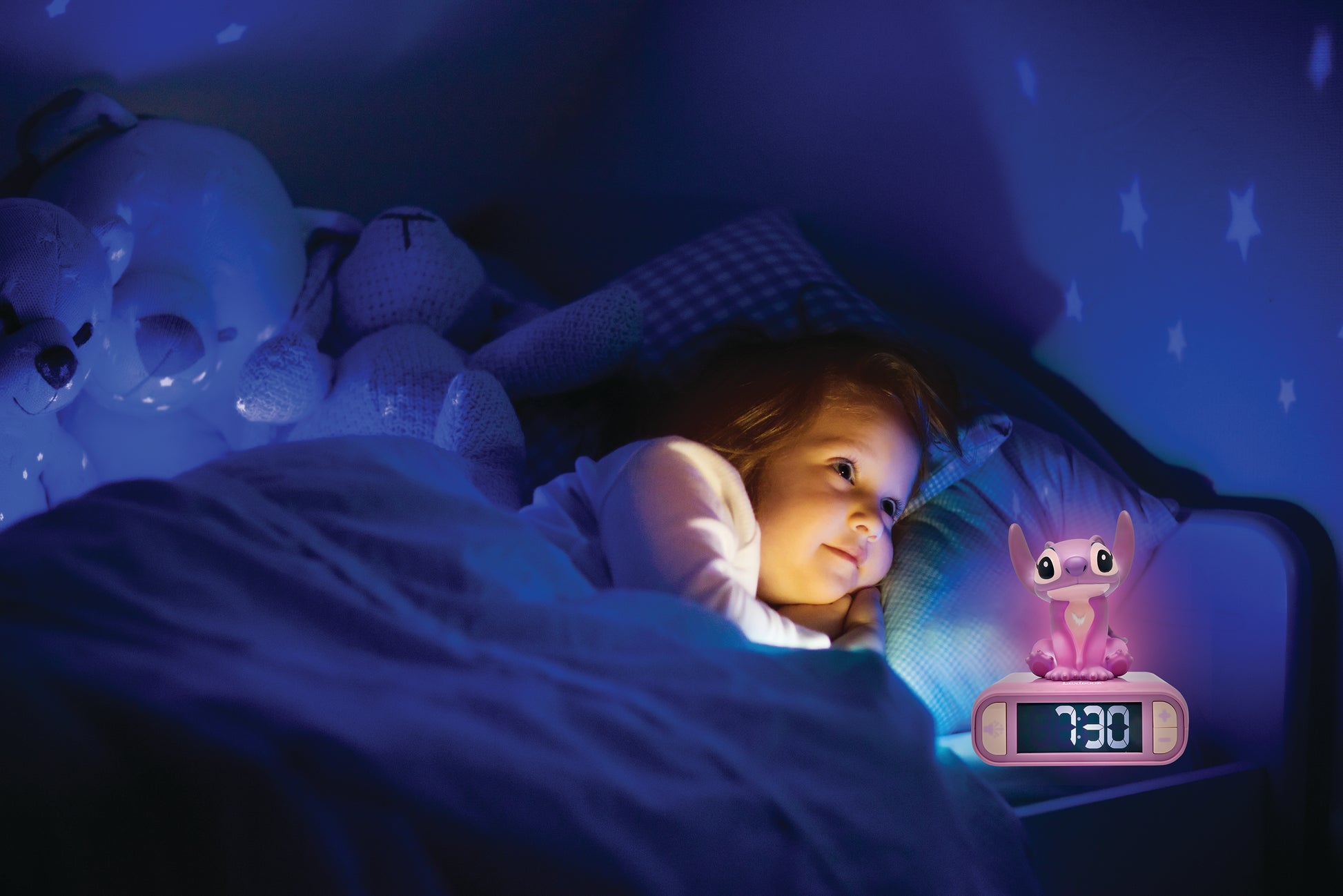 Angel Night light Alarm Clock with sounds