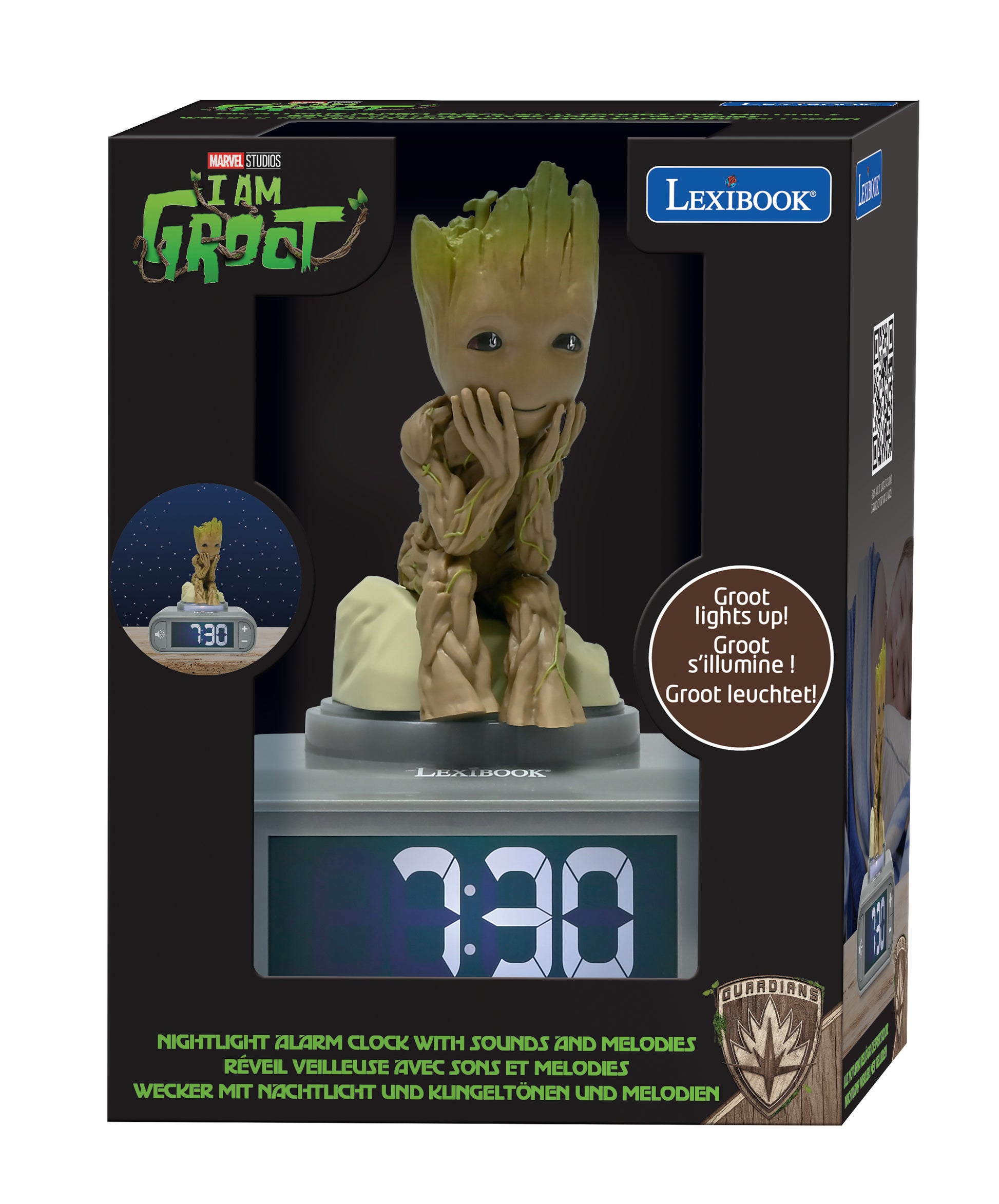 Groot Nighlight Alarm Clock with sounds