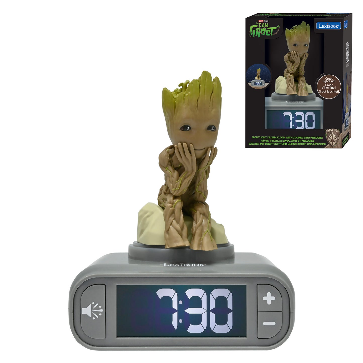 Groot Nighlight Alarm Clock with sounds