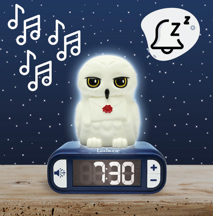 Hedwig Night light Alarm Clock with sounds