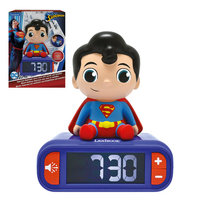 Superman Night light Alarm Clock with sounds