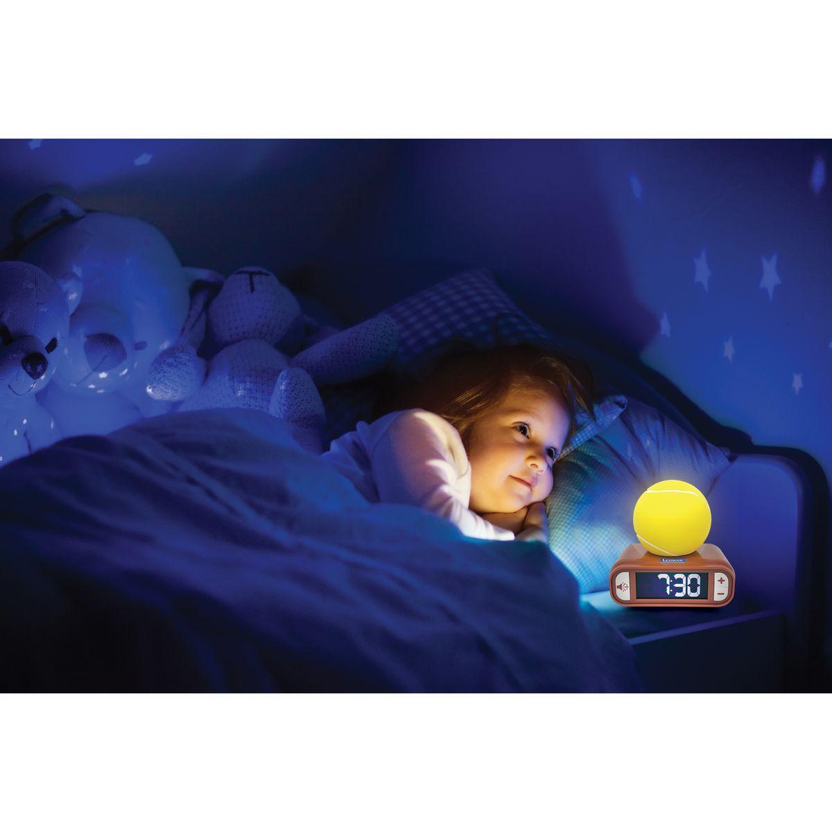 LEXIBOOK Tennis Night light Alarm Clock - Tennis Inspired Sounds