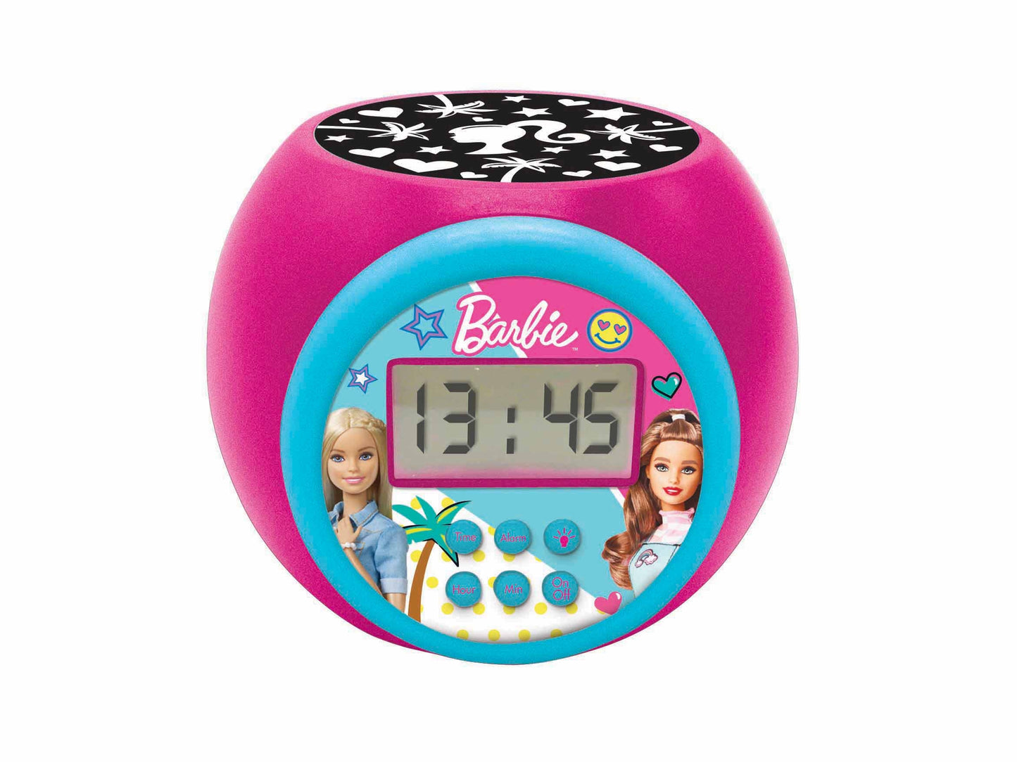 Barbie Projector Alarm Clock with Timer - Multicolor LCD