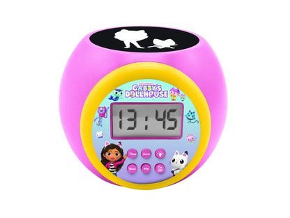 Gabby’s Dollhouse Projector Alarm Clock - Starry Night Pink