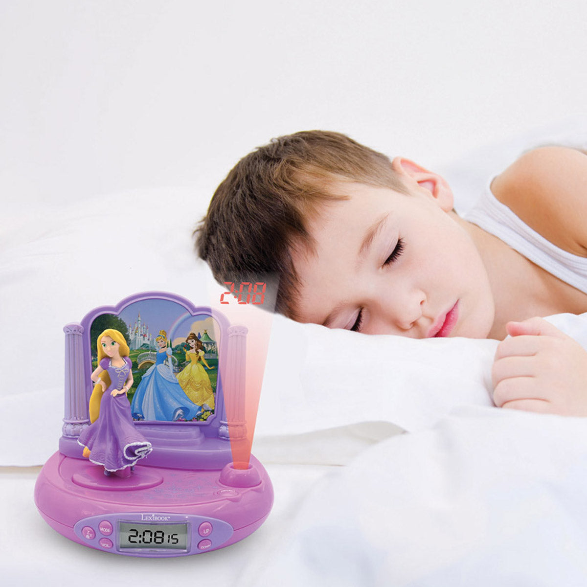 Disney Princess Rapunzel Projector Clock with magical sounds