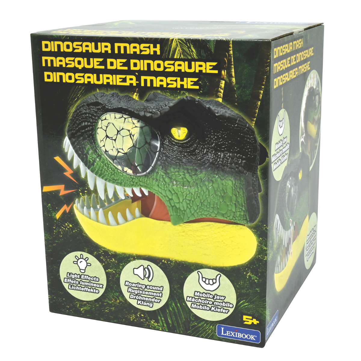 LEXIBOOK Realistic Dinosaur mask with sound and light effects