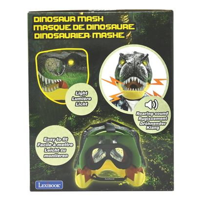 LEXIBOOK Realistic Dinosaur mask with sound and light effects