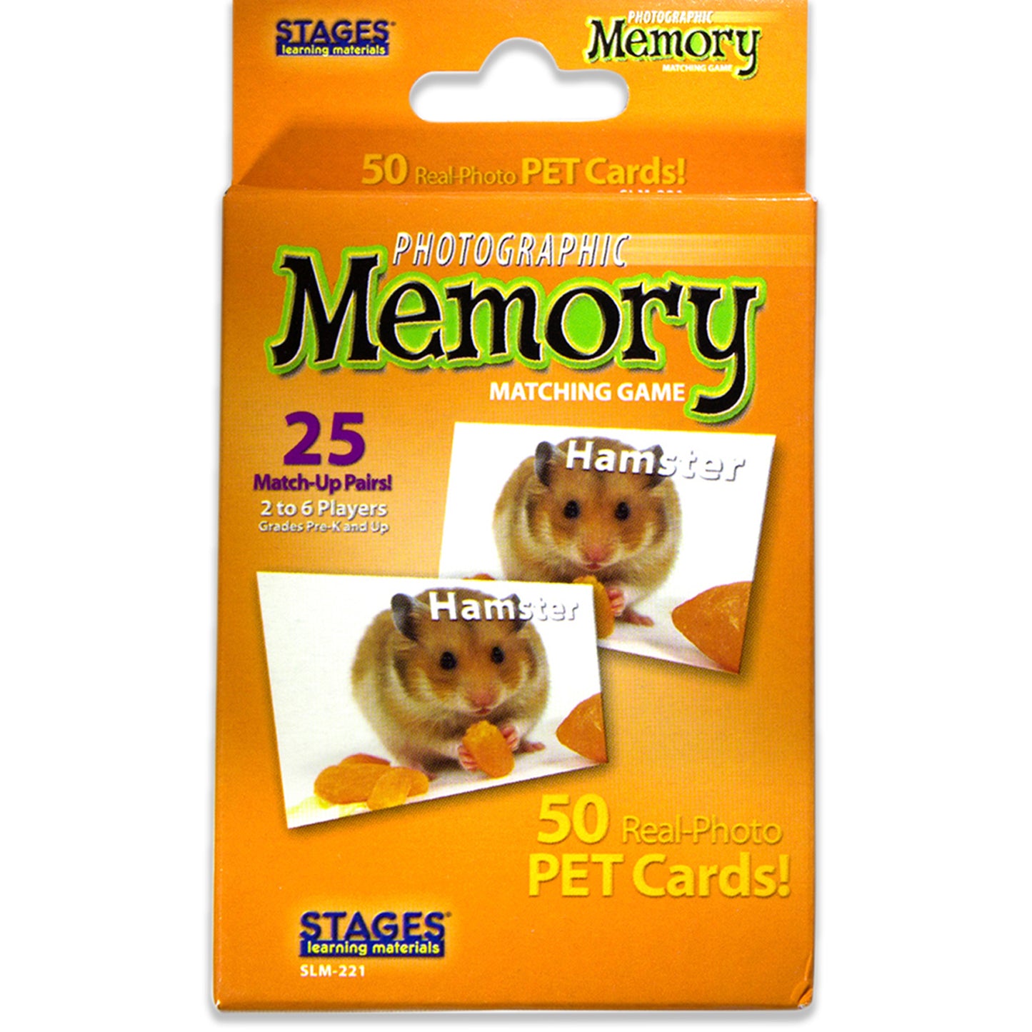 Stages Learning Pets Memory Matching Game - Photographic Cards - Pack of 3