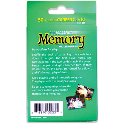 Stages Learning Memory Match - Careers Photographic Game - Triple Pack