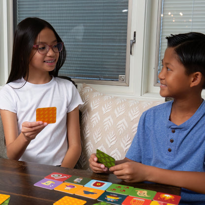 Story Starters Create a Story Cards for Kids - Jasper Edition, colorful card game played by two children