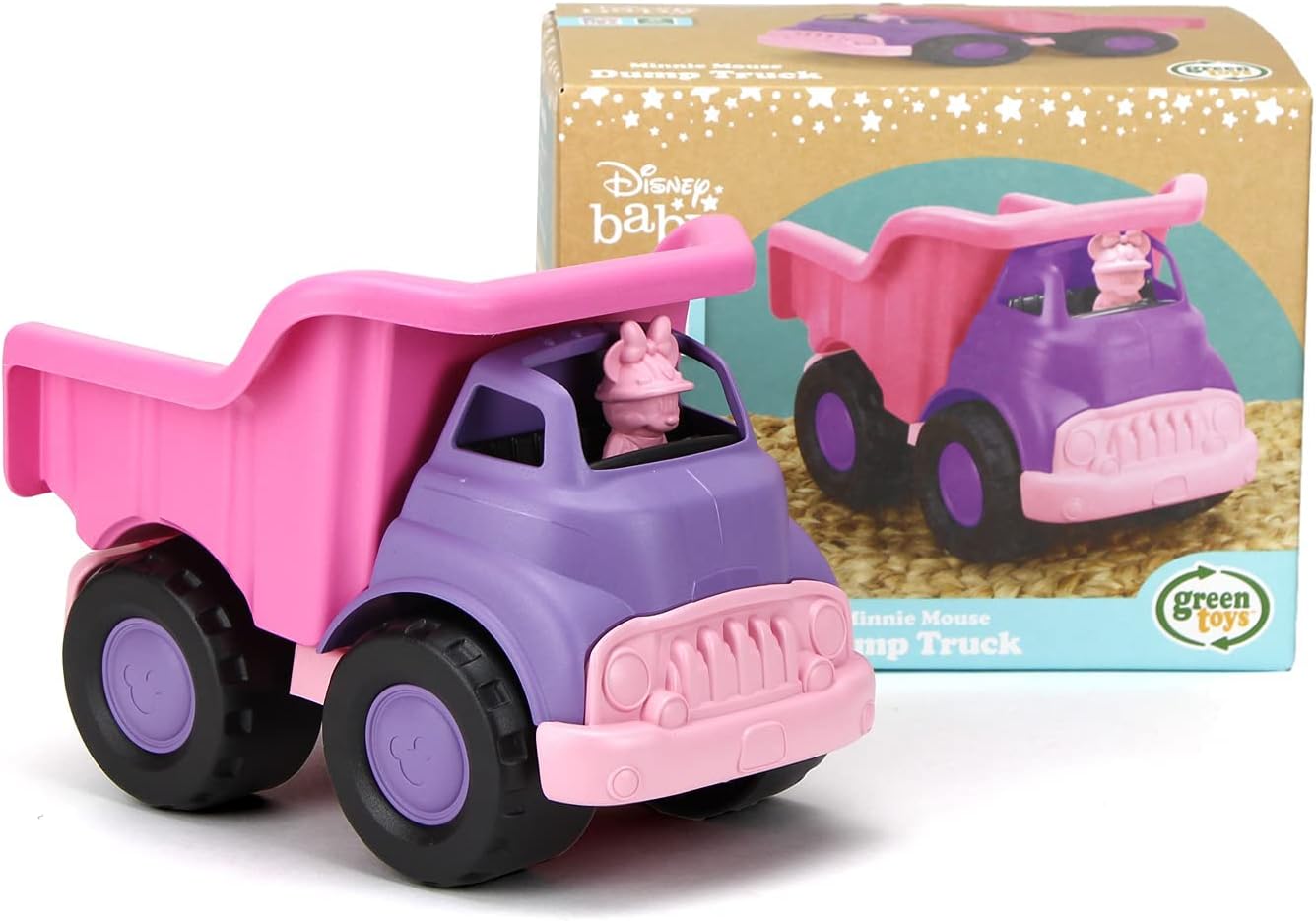 Green Toys Disney Minnie Mouse pink and purple eco-friendly dump truck toy